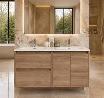 Custom bathroom cabinetry installed by ZECO Construction