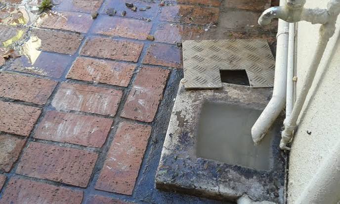 Plumber unblocking a kitchen sink drain
