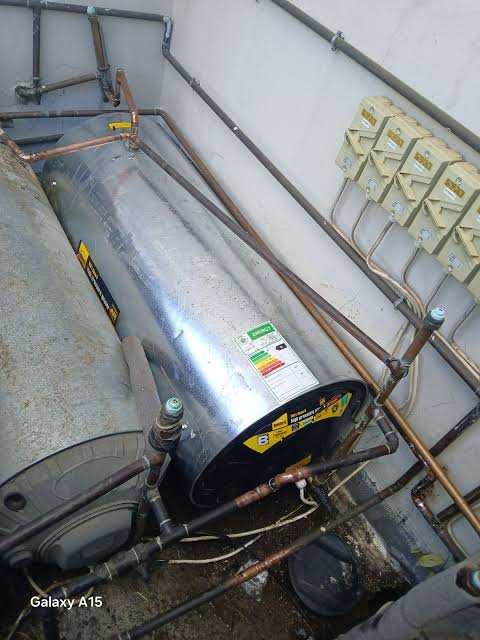 Electric geyser being installed in a Gauteng home