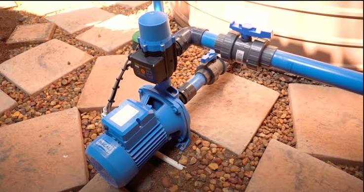 Submersible water pump being installed in Gauteng